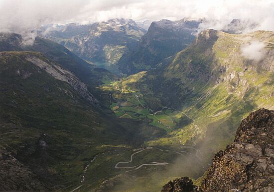 Blick vom Dalsnibba Richtung Geirangerfjord