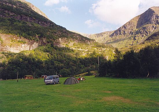 Campen vor Geiranger