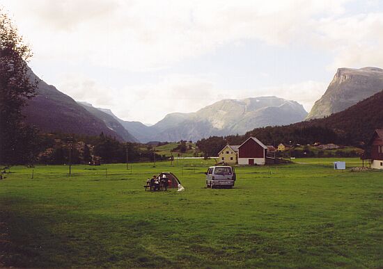 Campen vor Geiranger