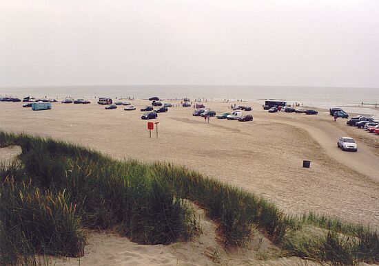Parken auf dem Strand