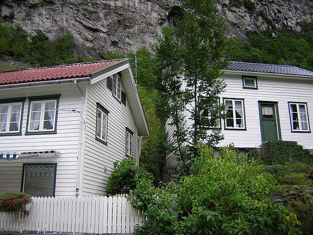 Häuser in Geiranger