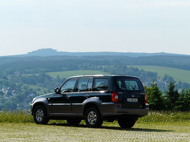 mein Terracan im Erzgebirge